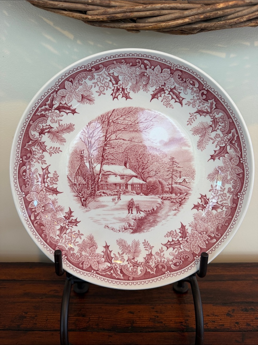 Spode Winter’s Eve Cottage Dinner Plate / Pasta Bowl.